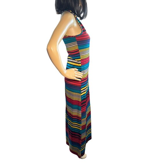 (5 for $25) mi manchi multi color Racerback Maxi Dress Size Small - Picture 3 of 6
